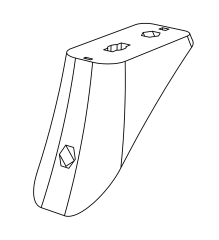 SUPPORT "TRIANGULAIRE" COTÉ AILE