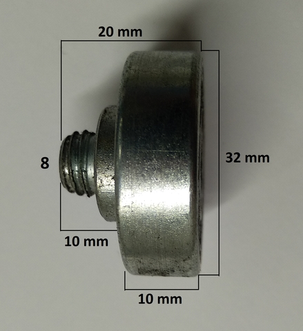 ROULEMENT TRAVERSE M-10 DIAM. 32MM PLANO